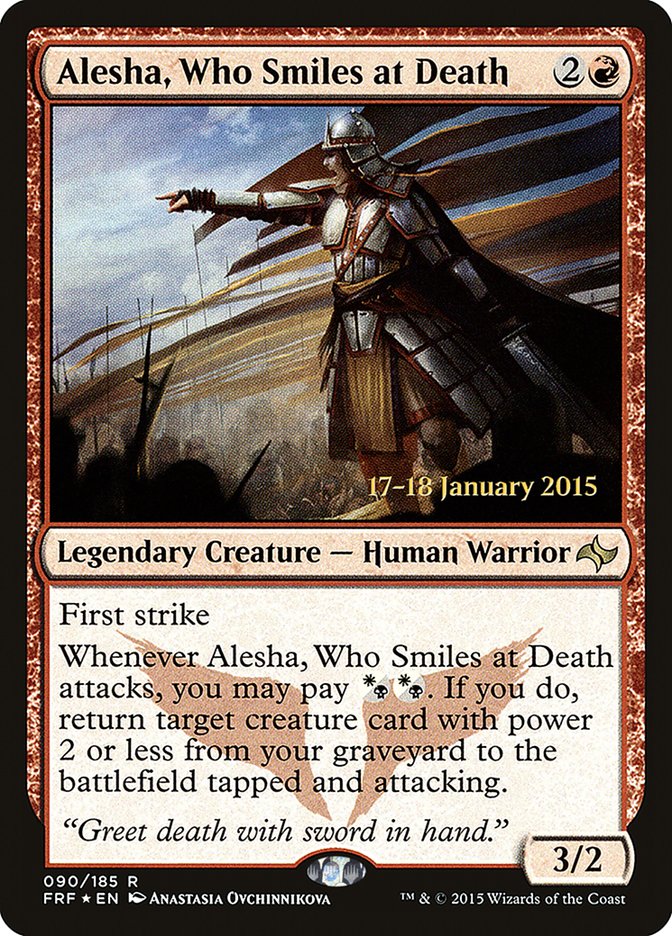 Alesha, Who Smiles at Death [Fate Reforged Prerelease Promos] | The CG Realm