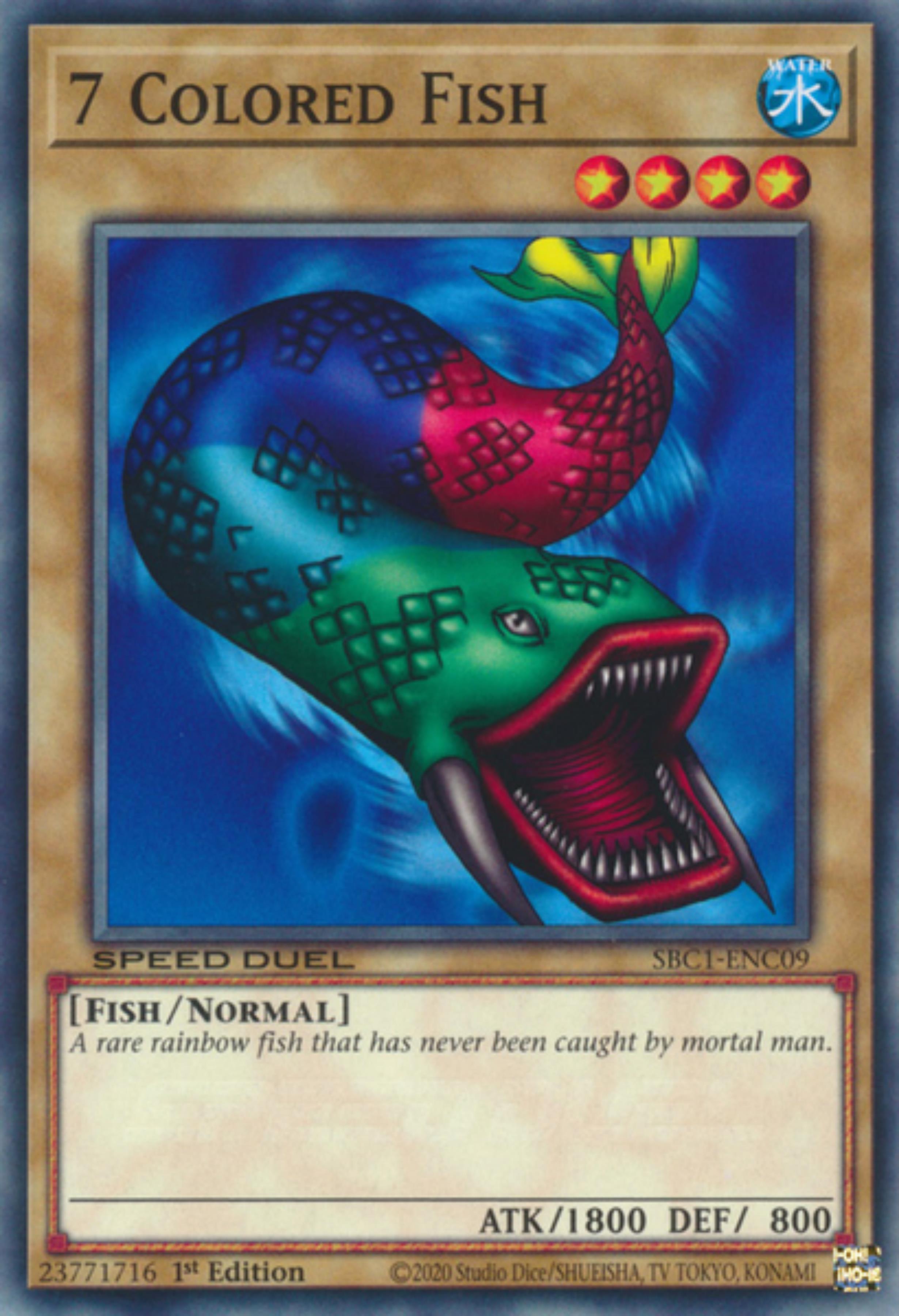 7 Colored Fish [SBC1-ENC09] Common | The CG Realm