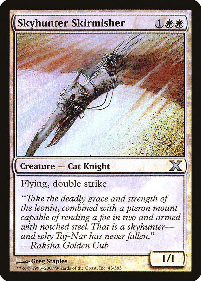 Skyhunter Skirmisher (Premium Foil) [Tenth Edition] | The CG Realm