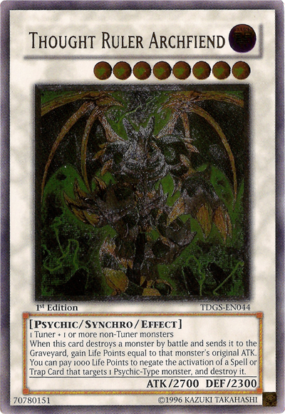 Thought Ruler Archfiend [TDGS-EN044] Ultimate Rare | The CG Realm