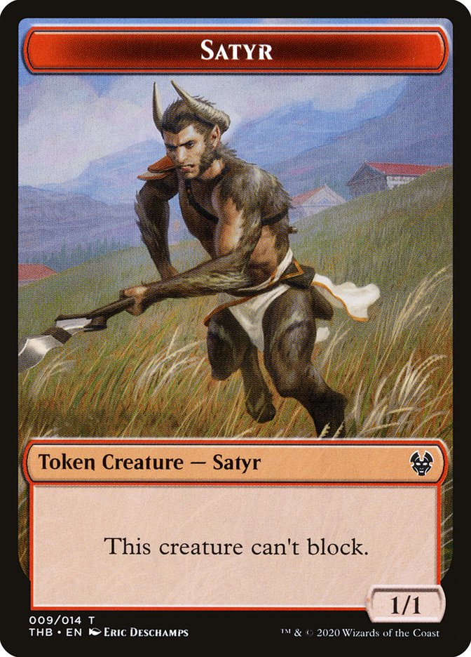 Goat // Satyr Double-Sided Token [Theros Beyond Death Tokens] | The CG Realm