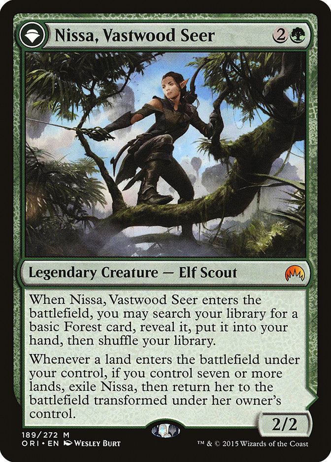 Nissa, Vastwood Seer (ORI-189) - Magic Origins: (originpwdfc)