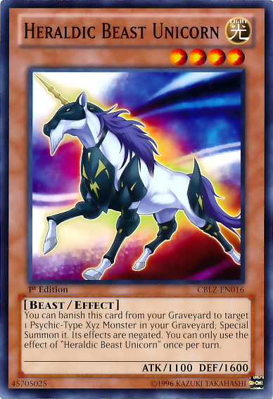 Heraldic Beast Unicorn [CBLZ-EN016] Common | The CG Realm