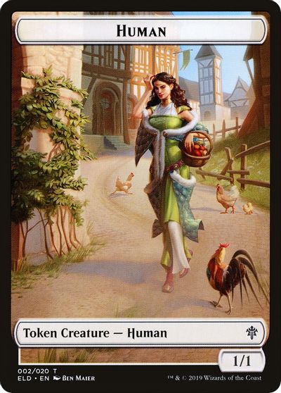 Vraska Emblem // Human Double-Sided Token [Challenger Decks 2020 Tokens] | The CG Realm