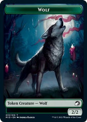 Rhino // Wolf Double-Sided Token [Innistrad: Midnight Hunt Commander Tokens] | The CG Realm