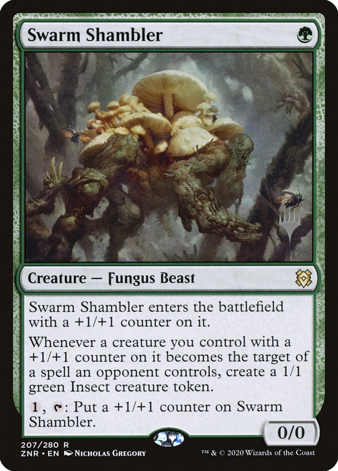 Swarm Shambler (Promo Pack) [Zendikar Rising Promos] | The CG Realm