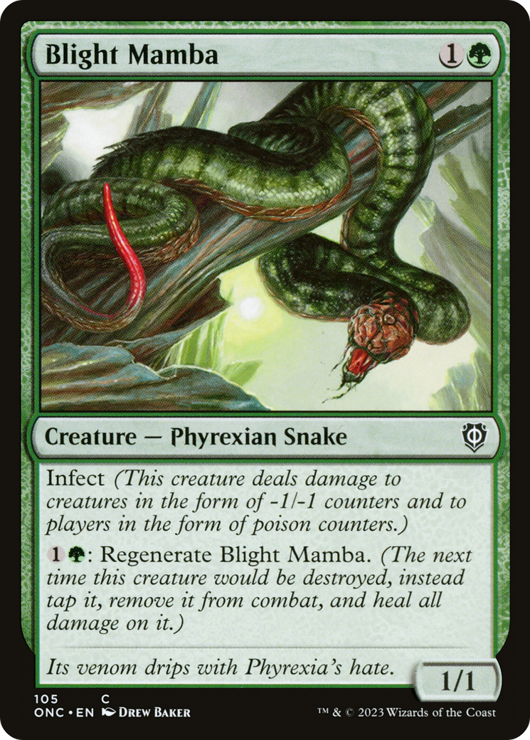 Blight Mamba [Phyrexia: All Will Be One Commander] | The CG Realm