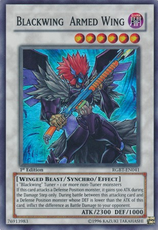 Blackwing Armed Wing [RGBT-EN041] Super Rare | The CG Realm