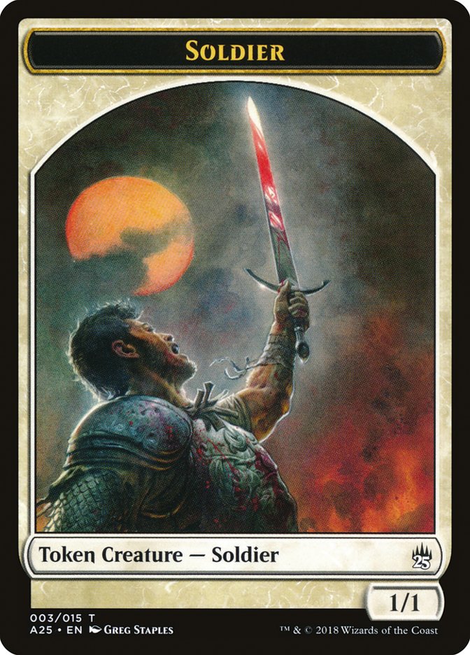 Soldier Token [Masters 25 Tokens] | The CG Realm