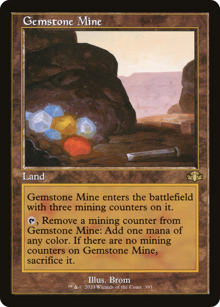 Gemstone Mine (Retro) [Dominaria Remastered] | The CG Realm