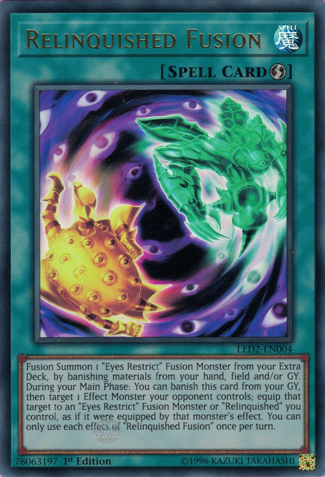 Relinquished Fusion [LED2-EN004] Ultra Rare | The CG Realm