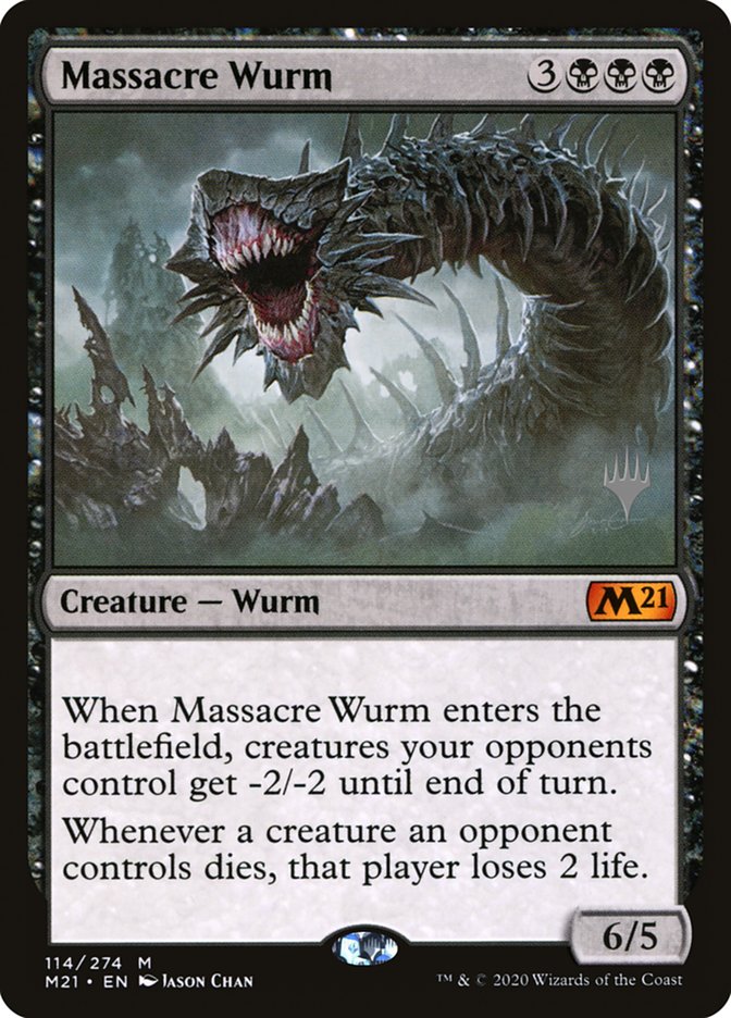 Massacre Wurm (Promo Pack) [Core Set 2021 Promos] | The CG Realm