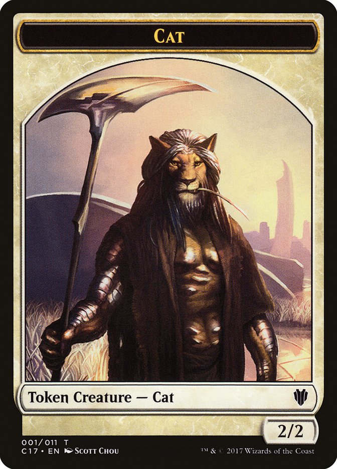 Rat // Cat Double-Sided Token [Commander 2017 Tokens] | The CG Realm