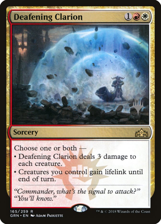 Deafening Clarion (Promo Pack) [Guilds of Ravnica Promos] | The CG Realm