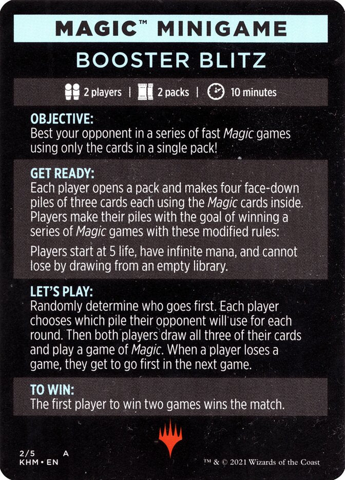 Booster Blitz (Magic Minigame) [Kaldheim Minigame] | The CG Realm