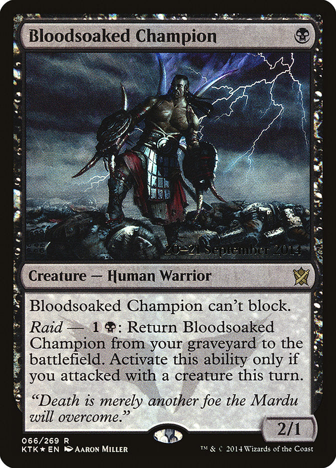 Bloodsoaked Champion [Khans of Tarkir Prerelease Promos] | The CG Realm