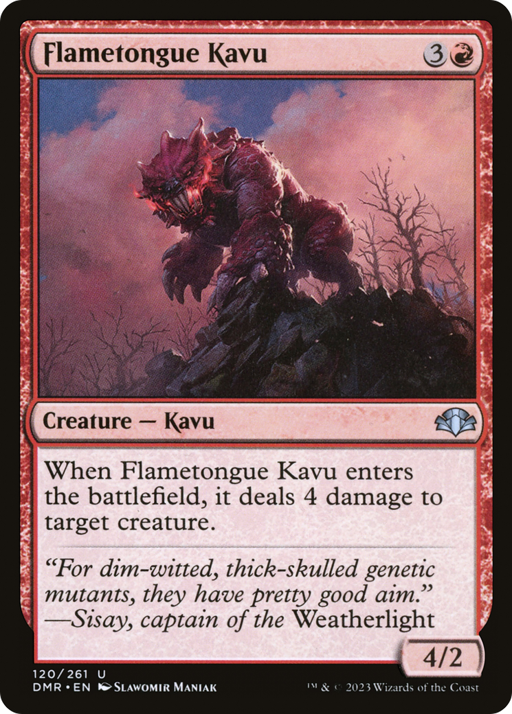 Flametongue Kavu [Dominaria Remastered] | The CG Realm