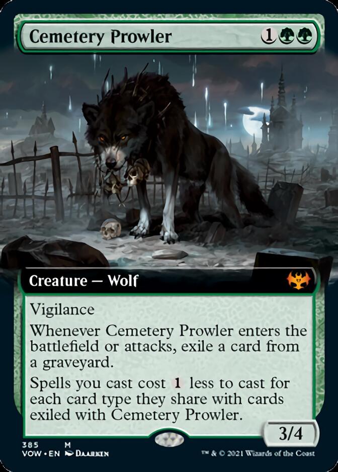 Cemetery Prowler (Extended Art) [Innistrad: Crimson Vow] | The CG Realm