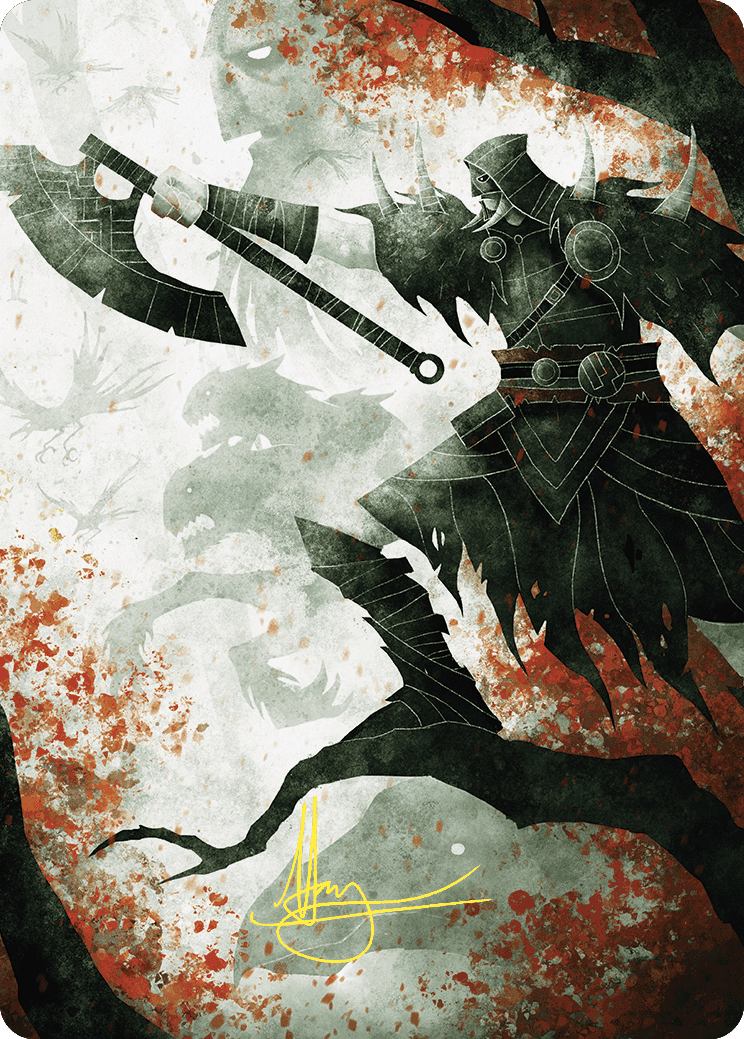 Garruk's Uprising Art Card (Gold-Stamped Signature) [Wilds of Eldraine Art Series] | The CG Realm