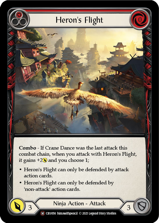 Heron's Flight [U-CRU056] (Crucible of War Unlimited)  Unlimited Rainbow Foil | The CG Realm