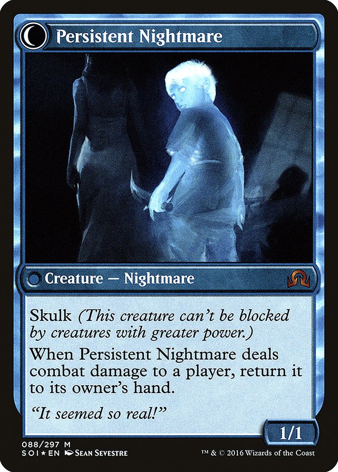 Startled Awake // Persistent Nightmare [Shadows over Innistrad Prerelease Promos] | The CG Realm