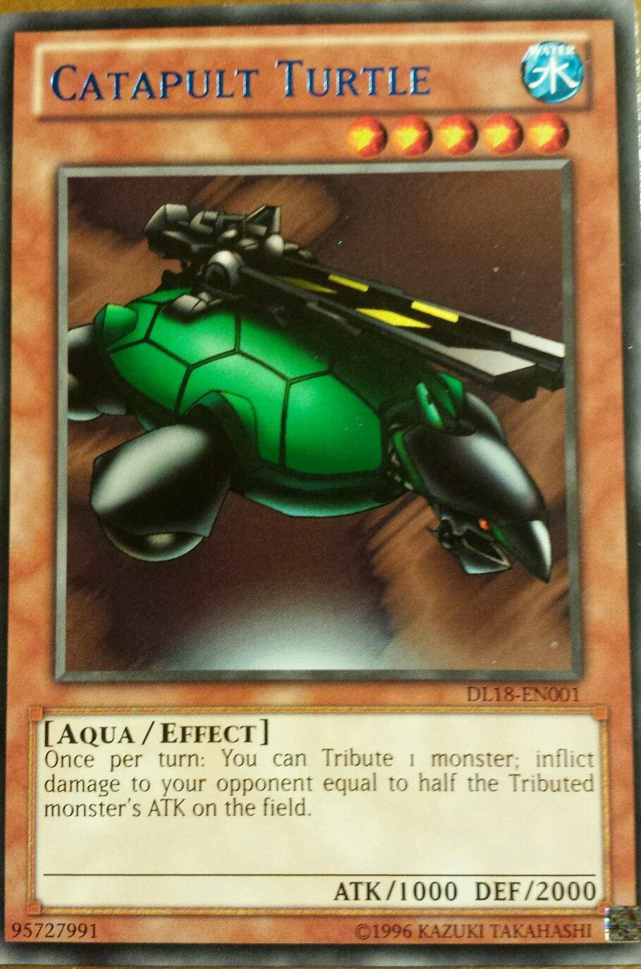 Catapult Turtle (Blue) [DL18-EN001] Rare | The CG Realm