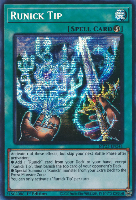 Runick Tip [MP23-EN241] Prismatic Secret Rare | The CG Realm