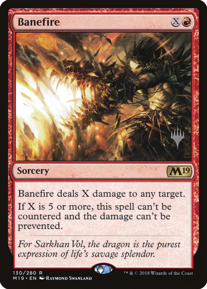 Banefire (Promo Pack) [Core Set 2019 Promos] | The CG Realm
