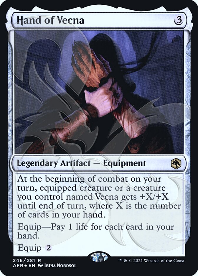 Hand of Vecna (Ampersand Promo) [Dungeons & Dragons: Adventures in the Forgotten Realms Promos] | The CG Realm
