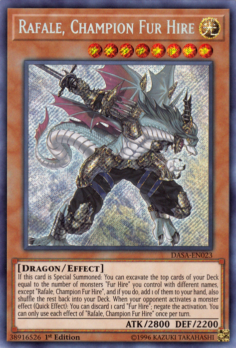 Rafale, Champion Fur Hire [DASA-EN023] Secret Rare | The CG Realm