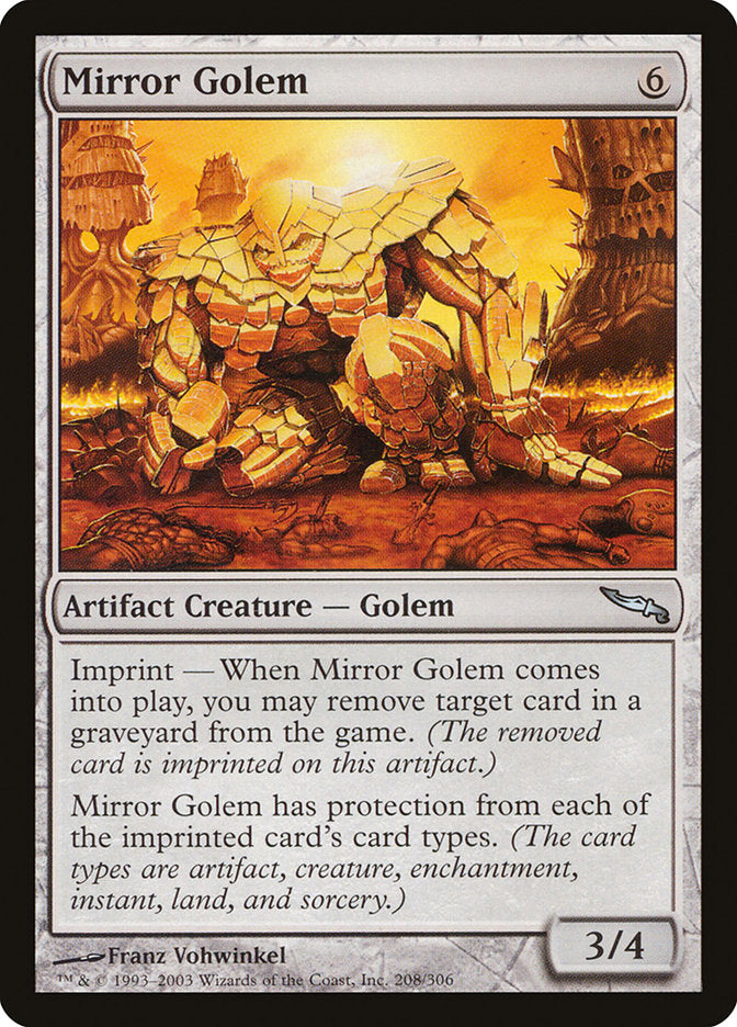 Mirror Golem [Mirrodin] | The CG Realm