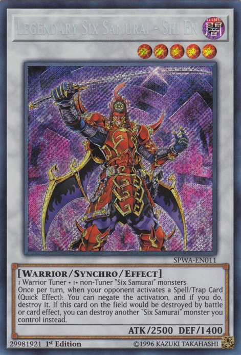 Legendary Six Samurai - Shi En [SPWA-EN011] Secret Rare | The CG Realm