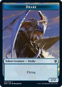 Drake // Plant Double-Sided Token [Zendikar Rising Tokens] | The CG Realm