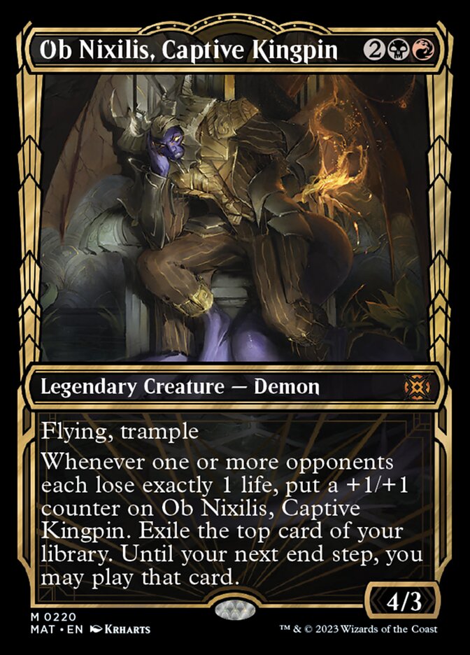 Ob Nixilis, Captive Kingpin (Showcase Halo Foil) [March of the Machine: The Aftermath] | The CG Realm