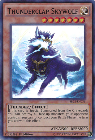 Thunderclap Skywolf [SECE-EN036] Super Rare | The CG Realm