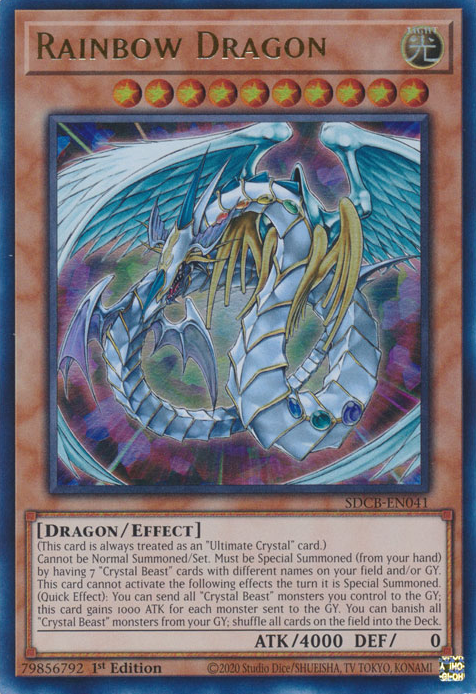 Rainbow Dragon [SDCB-EN041] Ultra Rare | The CG Realm