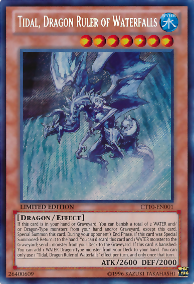 Tidal, Dragon Ruler of Waterfalls [CT10-EN001] Secret Rare | The CG Realm