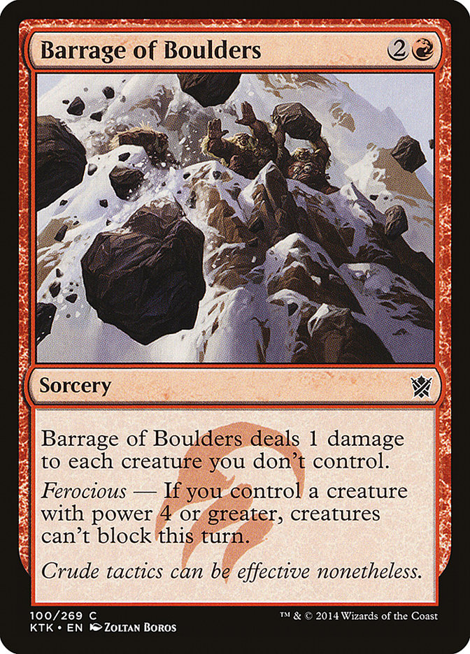 Barrage of Boulders [Khans of Tarkir] | The CG Realm