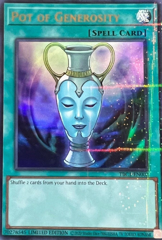 Pot of Generosity [TBC1-EN002] Ultra Rare | The CG Realm