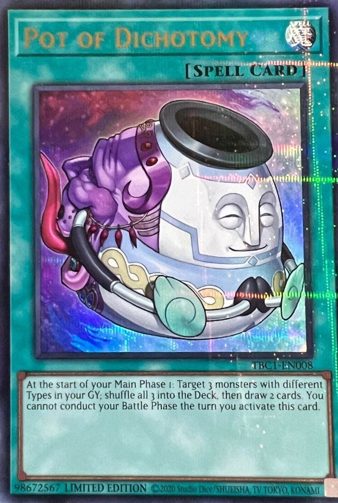 Pot of Dichotomy [TBC1-EN008] Ultra Rare | The CG Realm