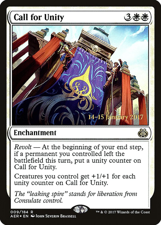 Call for Unity [Aether Revolt Prerelease Promos] | The CG Realm