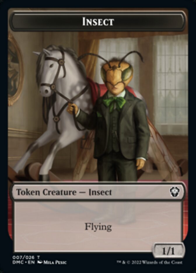 Phyrexian // Insect Double-Sided Token [Dominaria United Tokens] | The CG Realm
