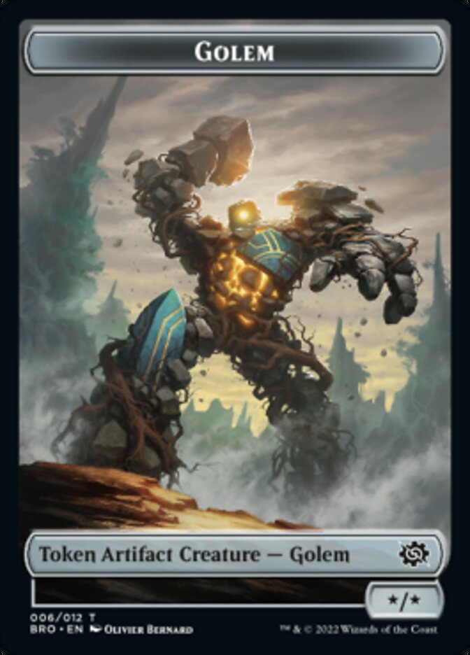 Golem Token [The Brothers' War Tokens] | The CG Realm