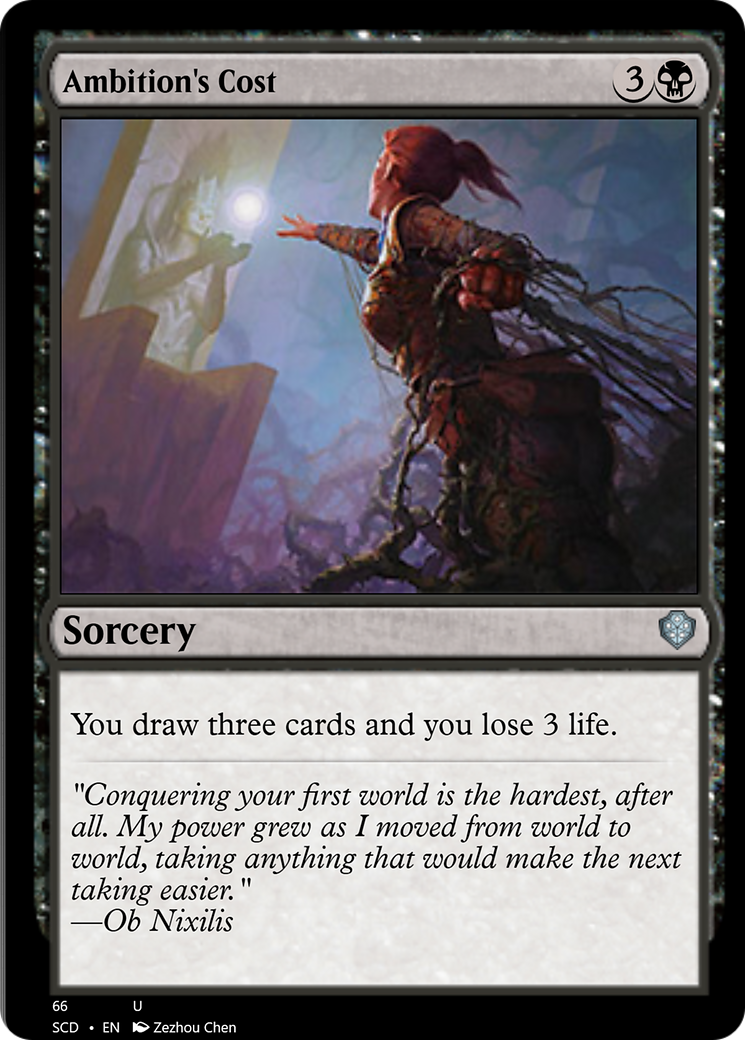 Ambition's Cost [Starter Commander Decks] | The CG Realm