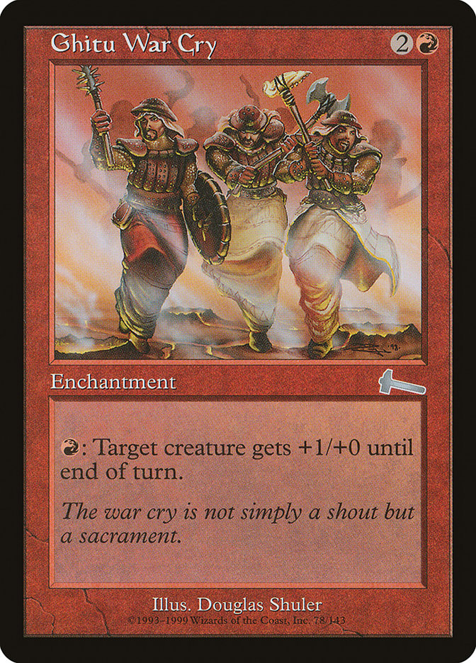 Ghitu War Cry [Urza's Legacy] | The CG Realm