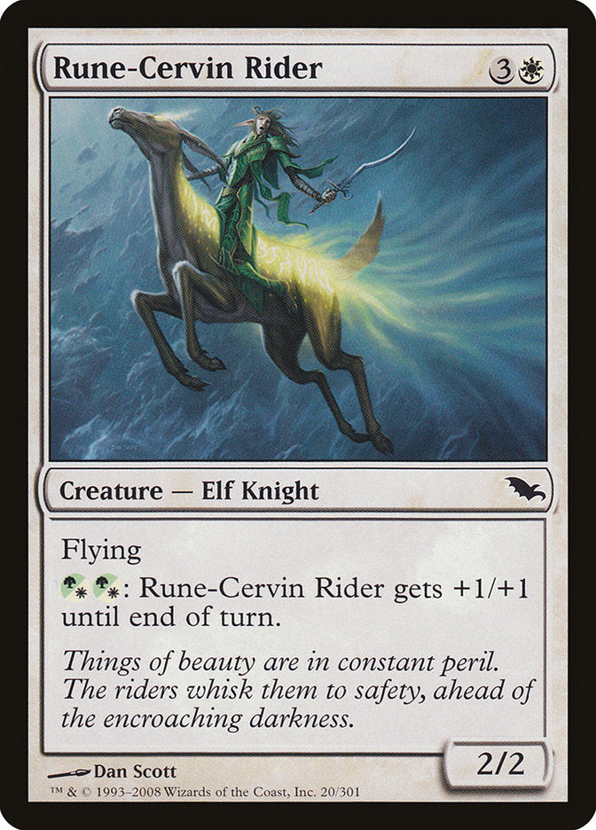 Rune-Cervin Rider [Shadowmoor] | The CG Realm