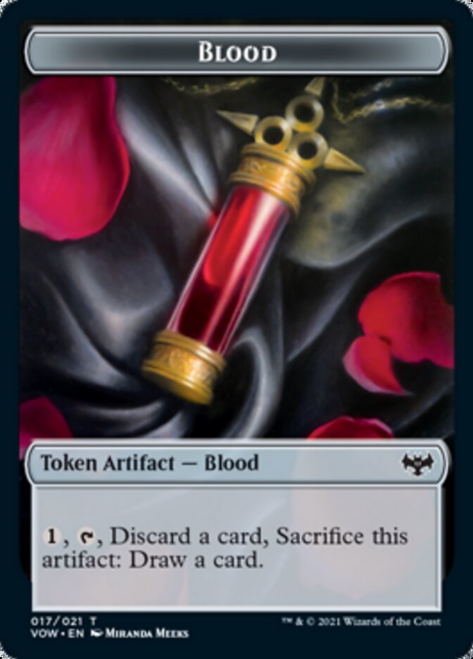 Blood // Treasure Double-Sided Token [Innistrad: Crimson Vow Tokens] | The CG Realm