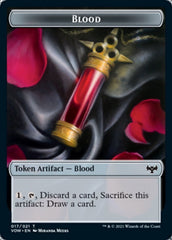Blood // Boar Double-Sided Token [Innistrad: Crimson Vow Tokens] | The CG Realm