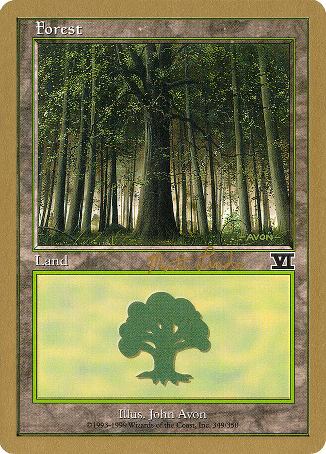 Forest (ml349) (Matt Linde) [World Championship Decks 1999] | The CG Realm