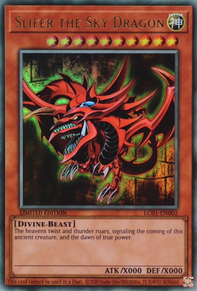 Slifer the Sky Dragon (25th Anniversary) [LC01-EN002] Ultra Rare | The CG Realm